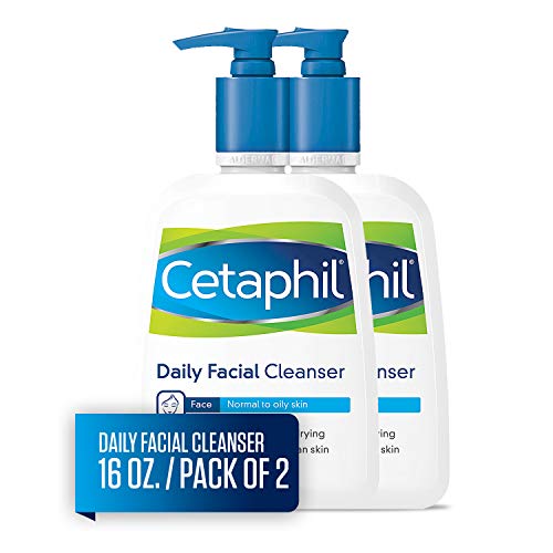 Product Cover Cetaphil Daily Facial Cleanser, For Normal to Oily Skin, 16 Ounce (Pack of 2)