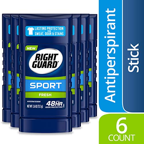 Product Cover Right Guard Sport Antiperspirant Deodorant Invisible Solid Stick, Fresh, 2.6 Ounce (Pack of 6)