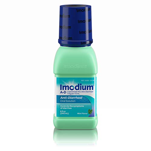 Product Cover Imodium A-D Liquid Anti-Diarrheal Medicine with Loperamide Hydrochloride, Mint Flavor, 8 fl. oz