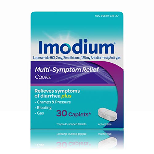 Product Cover Imodium Multi-Symptom Caplets for Diarrhea Relief with Gas, Bloating & Cramps, 30 ct.