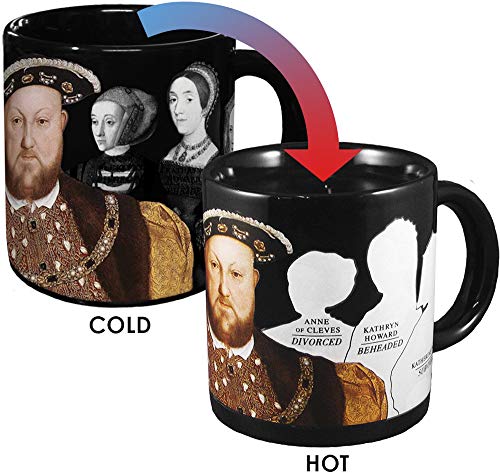 Product Cover Henry VIII Disappearing Coffee Mug - Add Hot Water and Watch Henry's Wives Disappear - Comes in a Fun Gift Box - by The Unemployed Philosophers Guild
