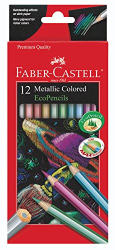 Product Cover Faber Castell Metallic Colored Ecopencils - 12 Break Resistant Coloring Pencils