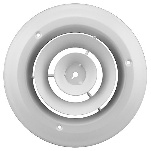 Product Cover Accord ABCDWH06 Round Ceiling Diffuser, 6-Inch, White