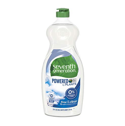 Product Cover Seventh Generation Dish Liquid Soap, Free & Clear, 25 oz, Pack of 6