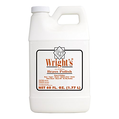 Product Cover Wright's Brass Polish and Cleaner - 60 Ounce - Gently Clean and Remove Tarnish Without Scratching