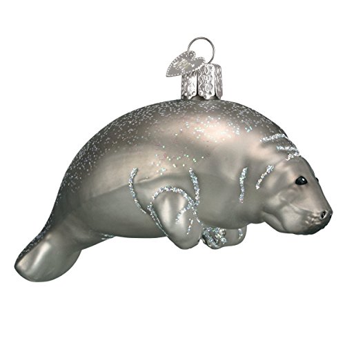 Product Cover Old World Christmas Sea and Water Animals Glass Blown Ornaments for Christmas Tree,Manatee