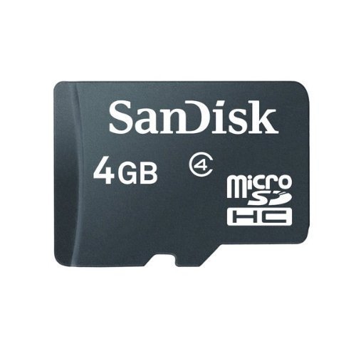 Product Cover Sandisk 4GB MicroSDHC Memory Card with SD Adapter (BULK Packaging)