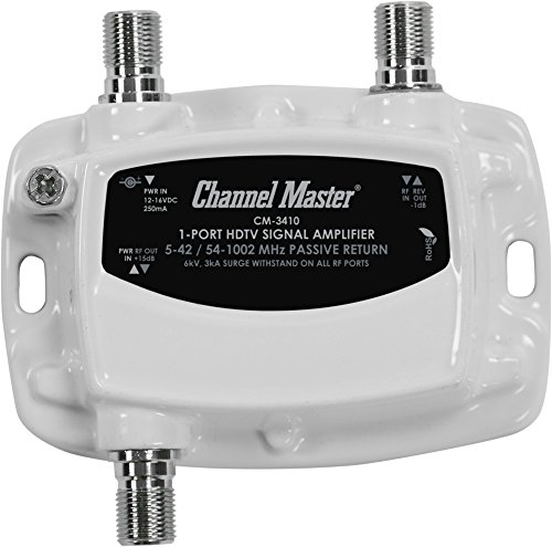 Product Cover Channel Master CM-3410 1-Port Ultra Mini Distribution Amplifier for Cable and Antenna Signals