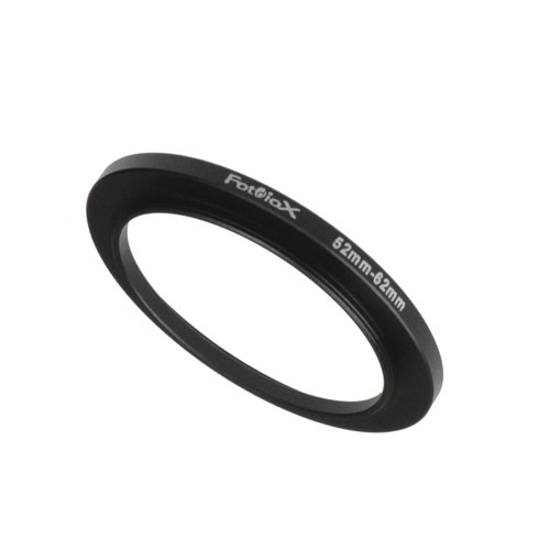 Product Cover Fotodiox Metal Step Up Ring, Anodized Black Metal 52mm-62mm, 52-62 mm