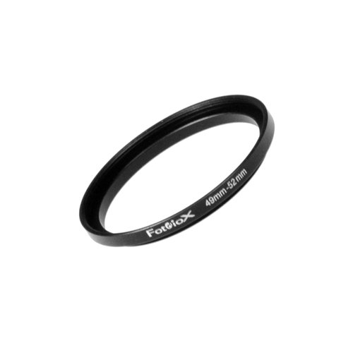 Product Cover Fotodiox Metal Step Up Ring, Anodized Black Metal 49mm-52mm 49-52 mm