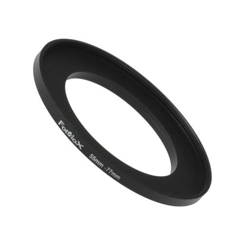 Product Cover Fotodiox Metal Step Up Ring, Anodized Black Metal 55mm-77mm, 55-77 mm