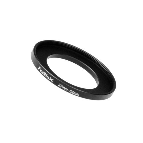 Product Cover Fotodiox Metal Step Up Ring Filter Adapter, Anodized Black Aluminum 37mm-52mm 37-52 mm