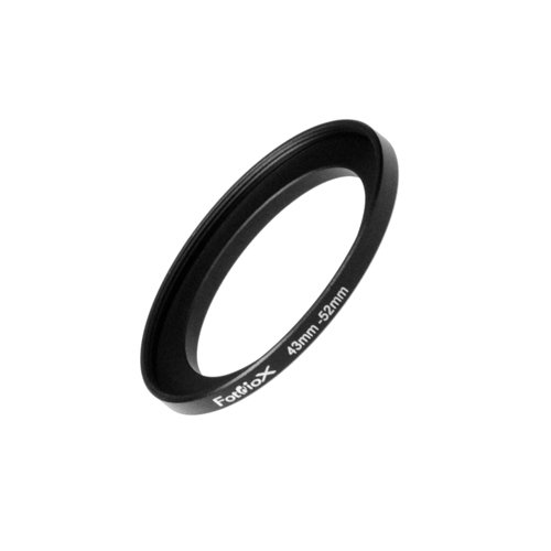 Product Cover Fotodiox Metal Step Up Ring, Anodized Black Metal 43mm-52mm, 43-52 mm