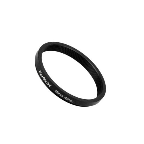 Product Cover Fotodiox Metal Step Down Ring, Anodized Black Metal 49mm-46mm, 49-46 mm