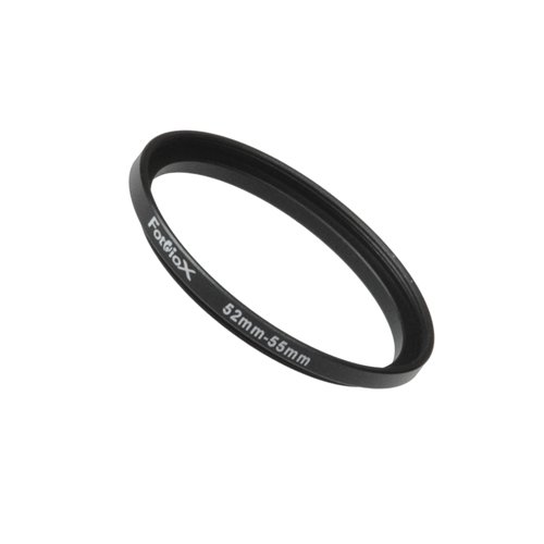 Product Cover Fotodiox Metal Step Up Ring, Anodized Black Metal 52mm-55mm, 52-55 mm