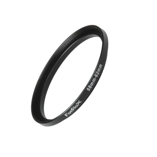 Product Cover Fotodiox Metal Step Up Ring, Anodized Black Metal 58mm-62mm, 58-62 mm