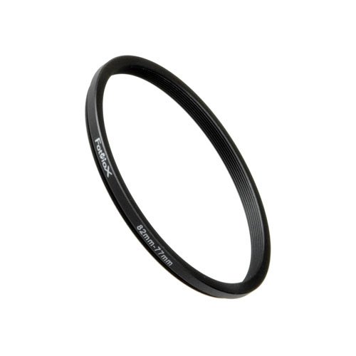 Product Cover Fotodiox Metal Step Down Ring, Anodized Black Metal 82mm-77mm, 82-77 mm