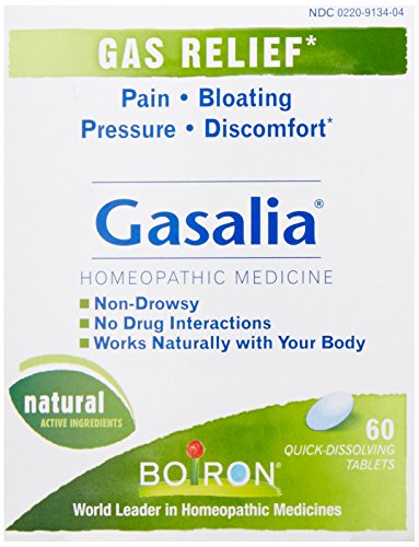 Product Cover Boiron Gasalia, 3 Pack, (60 Tablets per Pack), Homeopathic Medicine for Gas Relief