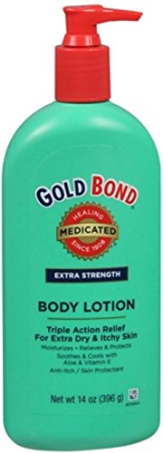 Product Cover Gold Bond Medicated Extra Strength Body Lotion, 14-Ounce Bottles (Pack of 3)
