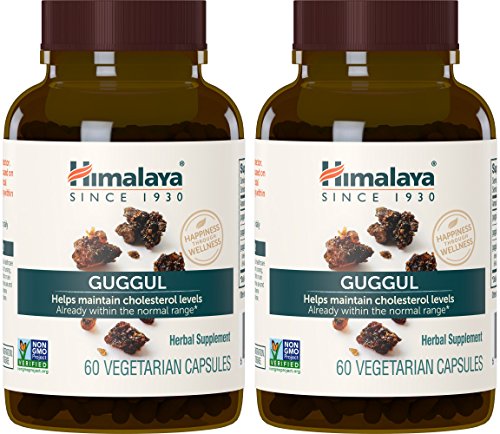 Product Cover Himalaya Guggul, for Healthy Cholesterol and Triglyceride Levels, 60 Capsules, 750 mg (2 Pack)