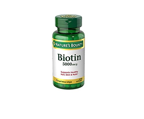 Product Cover Nature's Bounty Super Potency Biotin 5000mcg - 72 softgels (Pack of 2)