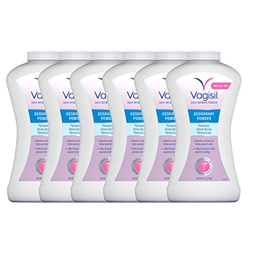 Product Cover Vagisil Odor Block Deodorant Powder, Talc-Free, 8 Ounce (Pack of 6)