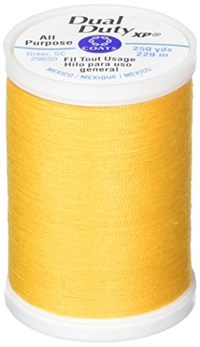 Product Cover Coats: Thread & Zippers Dual Duty XP General Purpose Thread, 250-Yard, Goldenrod