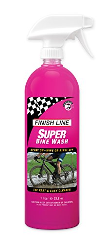 Product Cover Finish Line Super Bike Wash Bicycle Cleaner, 1 Liter (33.8-Ounce) Spray Bottle