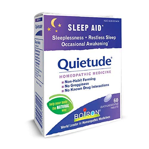 Product Cover Boiron Homeopathic Medicine Quietude Tablets for Restless Sleep, 60-Count Boxes (Pack of 3)