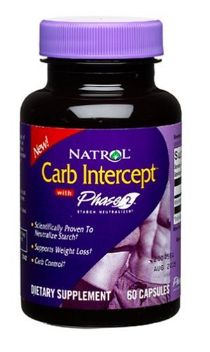 Product Cover Natrol Carb Intercept with Phase 2 Starch Neutralizer, 60 Capsules (Pack of 2)