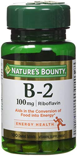 Product Cover Nature's Bounty Vitamin B-2 100 mg, 100 Coated Tablets (Pack of 4)