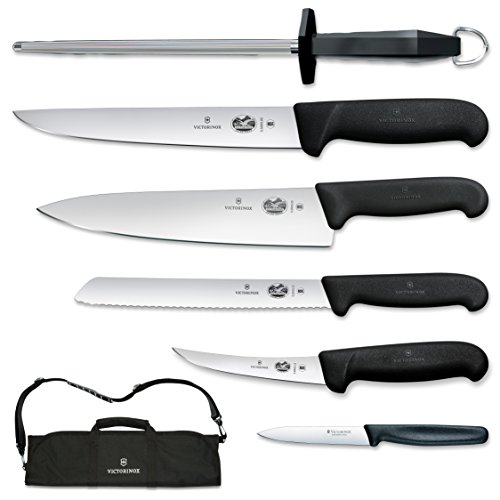 Product Cover Victorinox Swiss Army Cutlery Fibrox Pro Knife Set, Knife Roll, 7-Piece