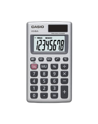 Product Cover Casio Inc. HS8VA Standard Function Calculator