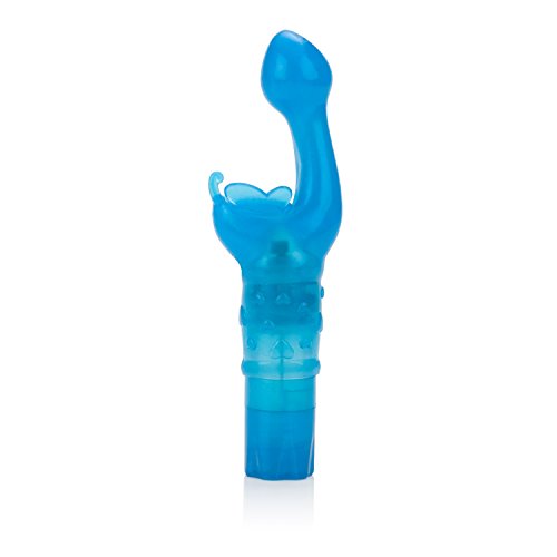 Product Cover CalExotics Original Butterfly Kiss Vibrator - Multi-Speed Waterproof Vibe - Adult Sex Toys for Couples - Clitoral G Spot Massager - Blue