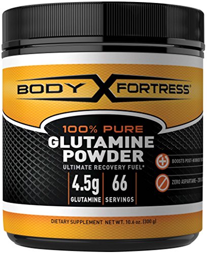 Product Cover Body Fortress 100% Pure Glutamine Powder, Supports Post Workout Recovery, 10.6 oz