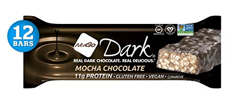Product Cover NuGo Dark Mocha Chocolate, 11g Vegan Protein, 200 Calories, Gluten Free, 12 Count