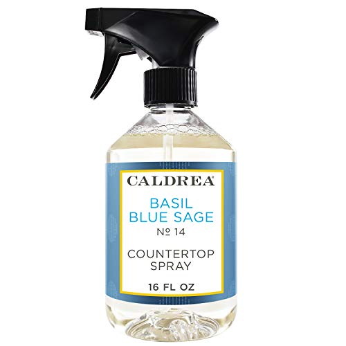 Product Cover Caldrea Countertop Cleanser, Basil Blue Sage, 16-Ounce Bottles (Pack of 2)