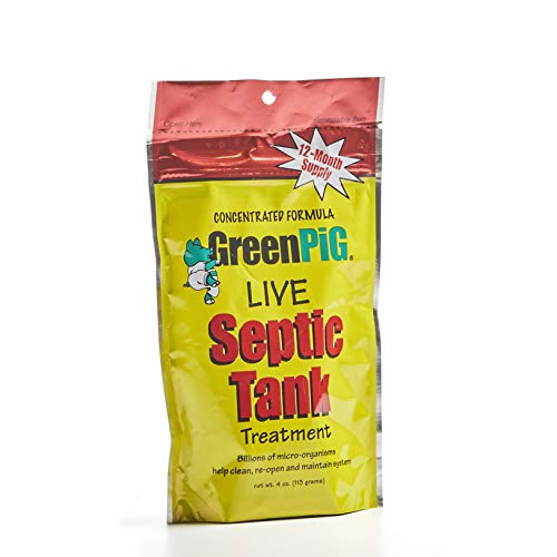 Product Cover GreenPig Solutions 52 Concentrated Formula Live Septic Tank Treatment, 1 Year Supply