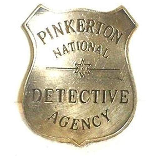 Product Cover Pinkerton Detective Agency Obsolete Old West Police Badge