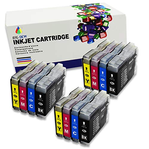Product Cover 12-Pack Compatible Ink Cartridges for Brother LC51 MFC 230C 240C 350C 440CN 465CN 3360C 5460CN 5860CN 665CW 685CW 845CW 885CW