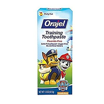 Product Cover Orajel Toddler Training Toothpaste Tooty Fruity Flavor 1.50 Oz