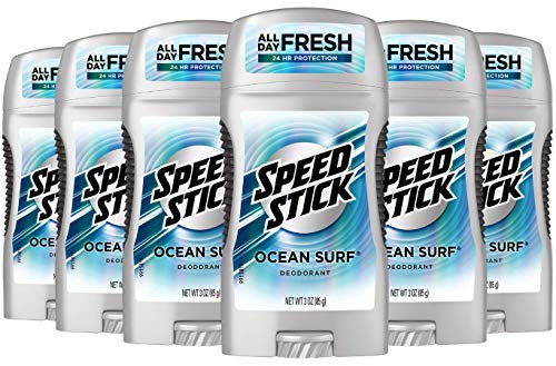 Product Cover Speed Stick Deodorant for Men, Ocean Surf - 3 Ounce (6 Pack)