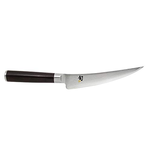 Product Cover Shun Cutlery Classic Boning and Fillet Knife; 6-inch High-Performance, Double-Bevel Steel Blade; Luxurious, Hand-Crafted Japanese Knife Provides Flawless Aesthetic and Close, Controlled Cut or Fillet