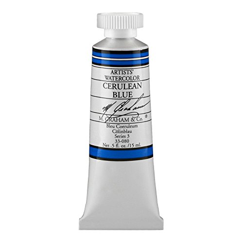 Product Cover M. Graham 1/2-Ounce Tube Watercolor Paint, Cerulean Blue