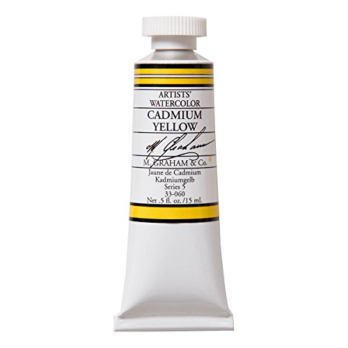 Product Cover M. Graham 1/2-Ounce Tube Watercolor Paint, Cadmium Yellow