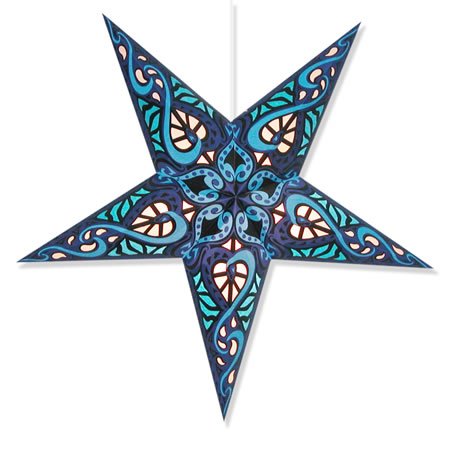 Product Cover Whirled Planet Celtic Blue Star Lantern (Celtic Blue Star Lantern)