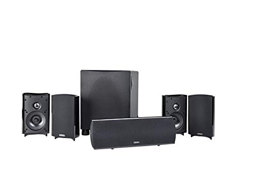 Product Cover Definitive Technology Procinema 800 - Premium 5.1 Channel Home Theater Speaker System | 300W Powered Subwoofer, Center Channel + 4 Satellite Speakers | HD Dolby Surround Sound | Wall Mountable