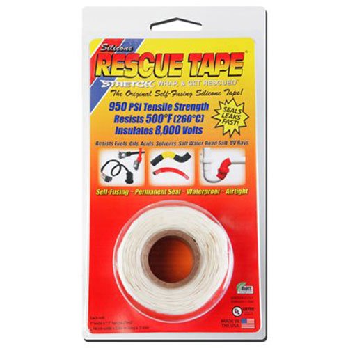 Product Cover Rescue Tape Self-fusing Silicone Tape (Clamshell White, 1-Inch by 12-Feet)
