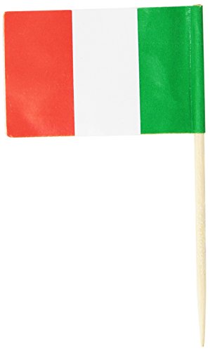 Product Cover Beistle 60111 Italian Flag Picks 2.5-Inch (50-Count) , Red/Green/White