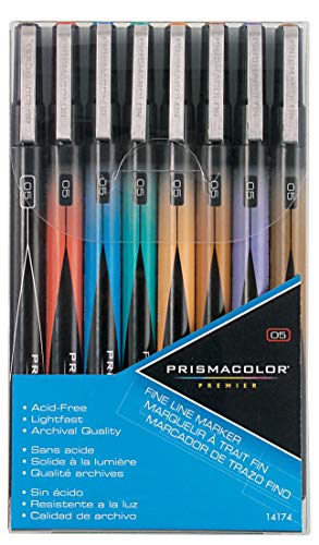 Product Cover Prismacolor Premier Illustration Marker Set, Fine Tip, Assorted Colors, Set of 8